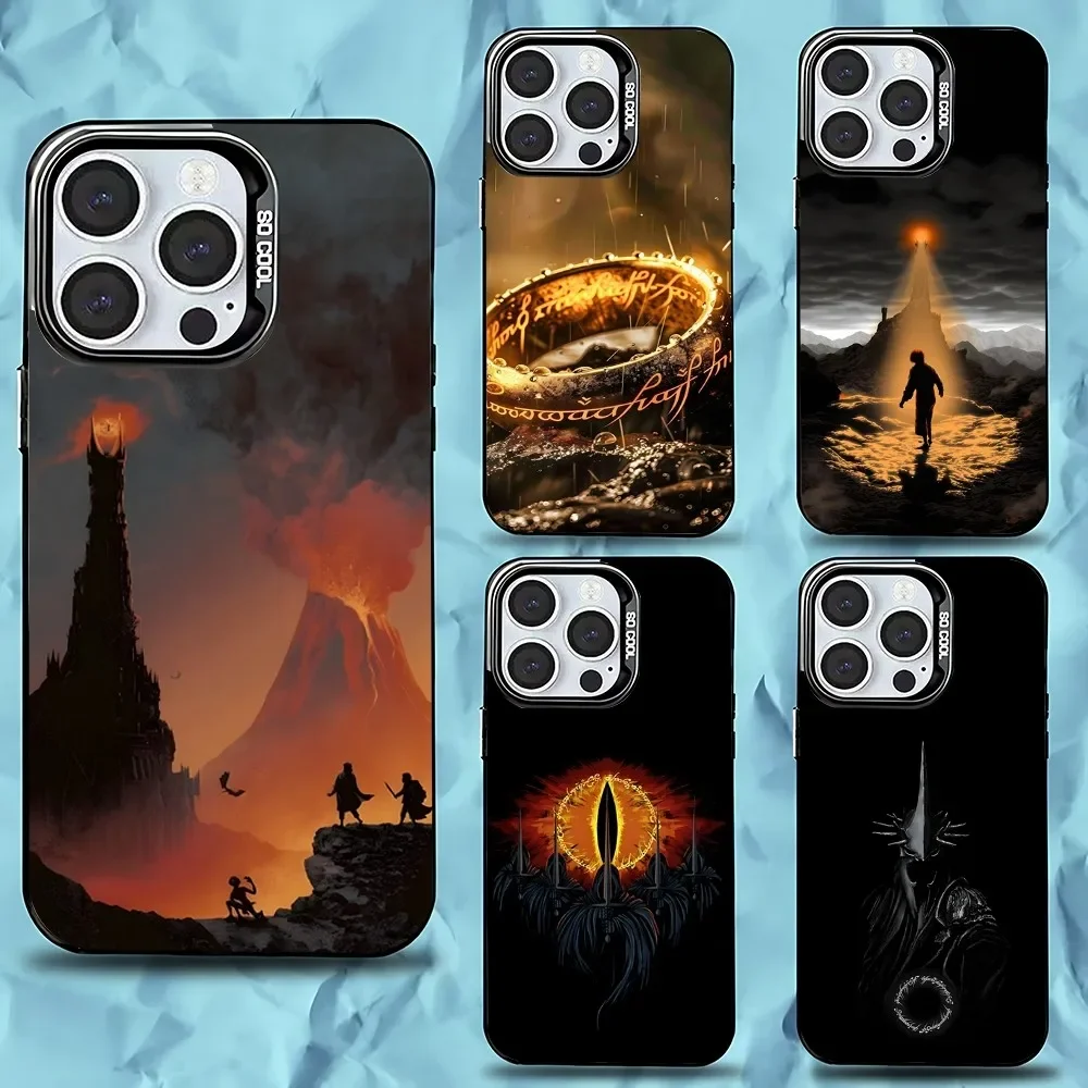 

Film The L-Lord R-Rings Phone Case For iPhone 16,15,14,13,12,11,Pro,Max,Plus,Mini,XS,SE Anti Fall Black Matte Hard Bumper