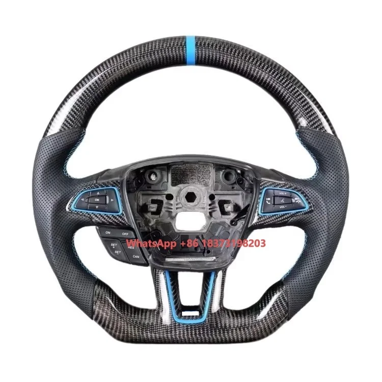 

Для Focus MK3 индивидуальное рулевое колесо из настоящего углеродного волокна