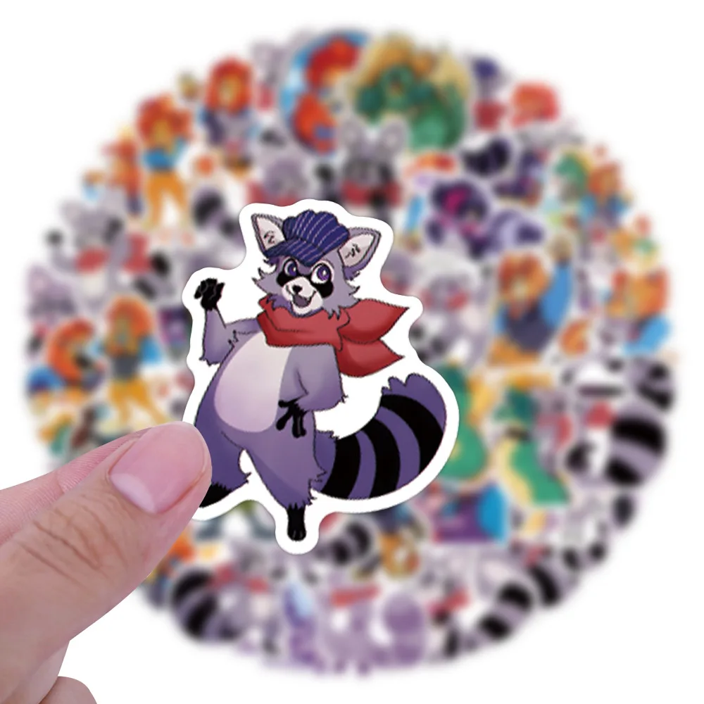 10/30/55 PIÈCES Jeu Indigo Parc Autocollant Dessin Animé Mignon Graffiti Décoratif Bagage Coque De Téléphone Planche À Roulettes Réfrigérateur Autocollant Étanche