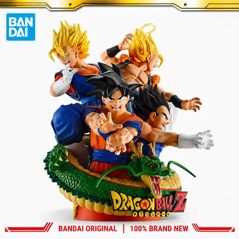 En Stock, Figura de Acción Original de Bandai Megahouse, Dragon Ball, Son Goku, Vegeta, Muñeco Nuevo en Caja, Personajes de Anime