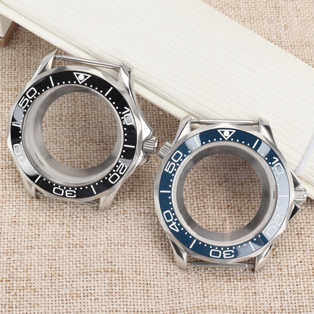 NH35 Case 41mm Luxury Men's Watch Cases Sapphire Glass For Seamaster 300 NH35/NH36/NH34 Movement For 38mm Gmt/SUB  Bezel Insert