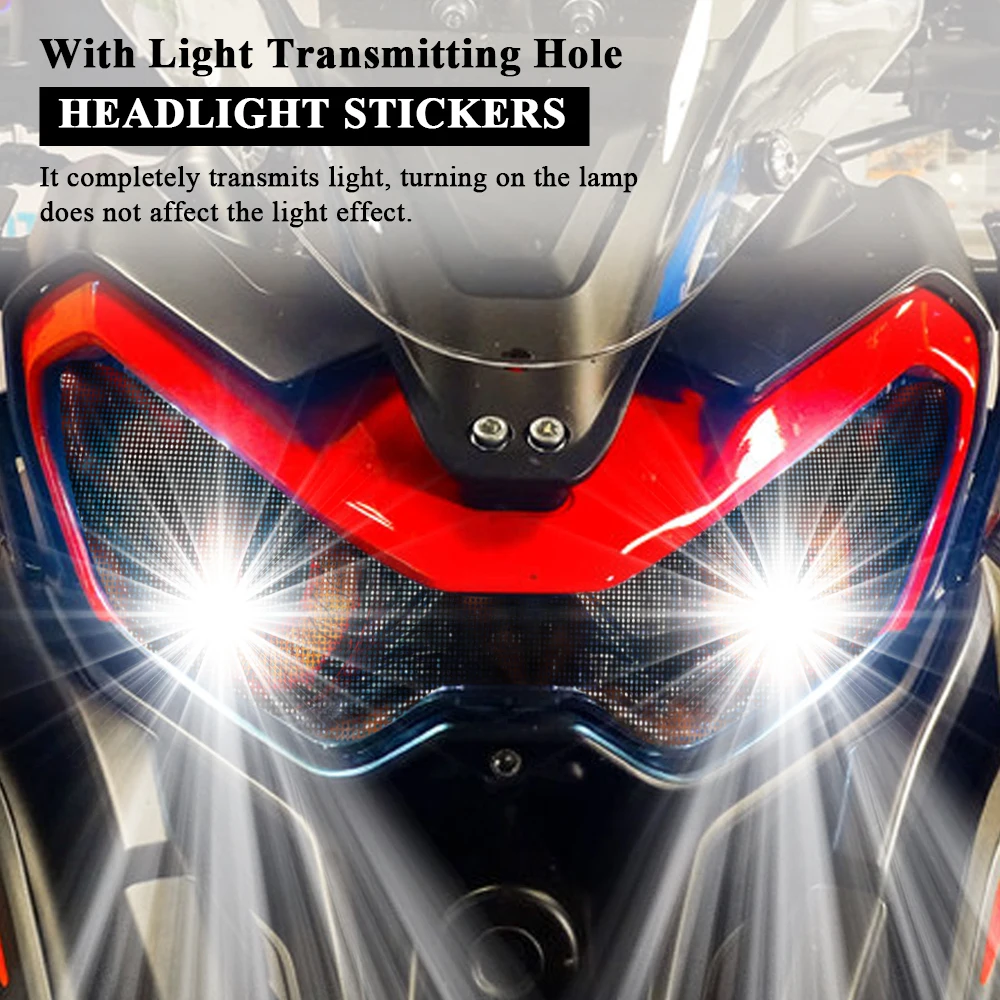 Motorcycle Headlight Protection Stickers Head Light Guard Decals For Benelli TRK 702 702X TRK702 TRK702X 2023 2024 Accessories