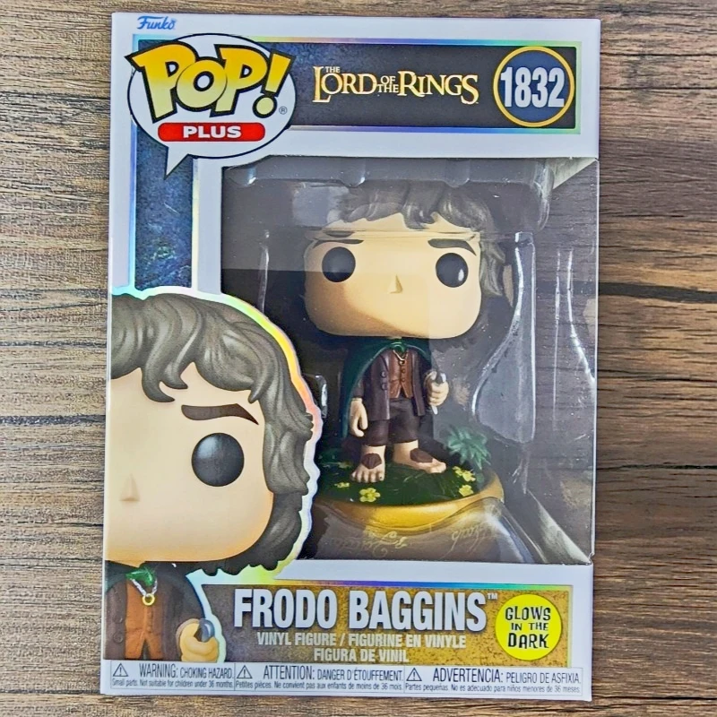 Funko Pop El Señor de los Anillos Frodo Baggins brilla en la oscuridad # Figura de Vinilo 1832, Modelo Coleccionable de Película, Adorno de Escritorio, Regalo