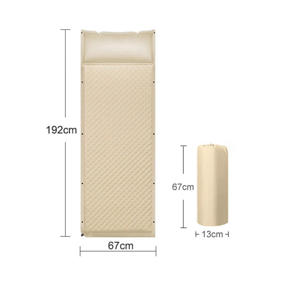 

Newly Upgraded Wave Point Air Cushion Ultralight Self-inflating Moisture Mat for Hiking