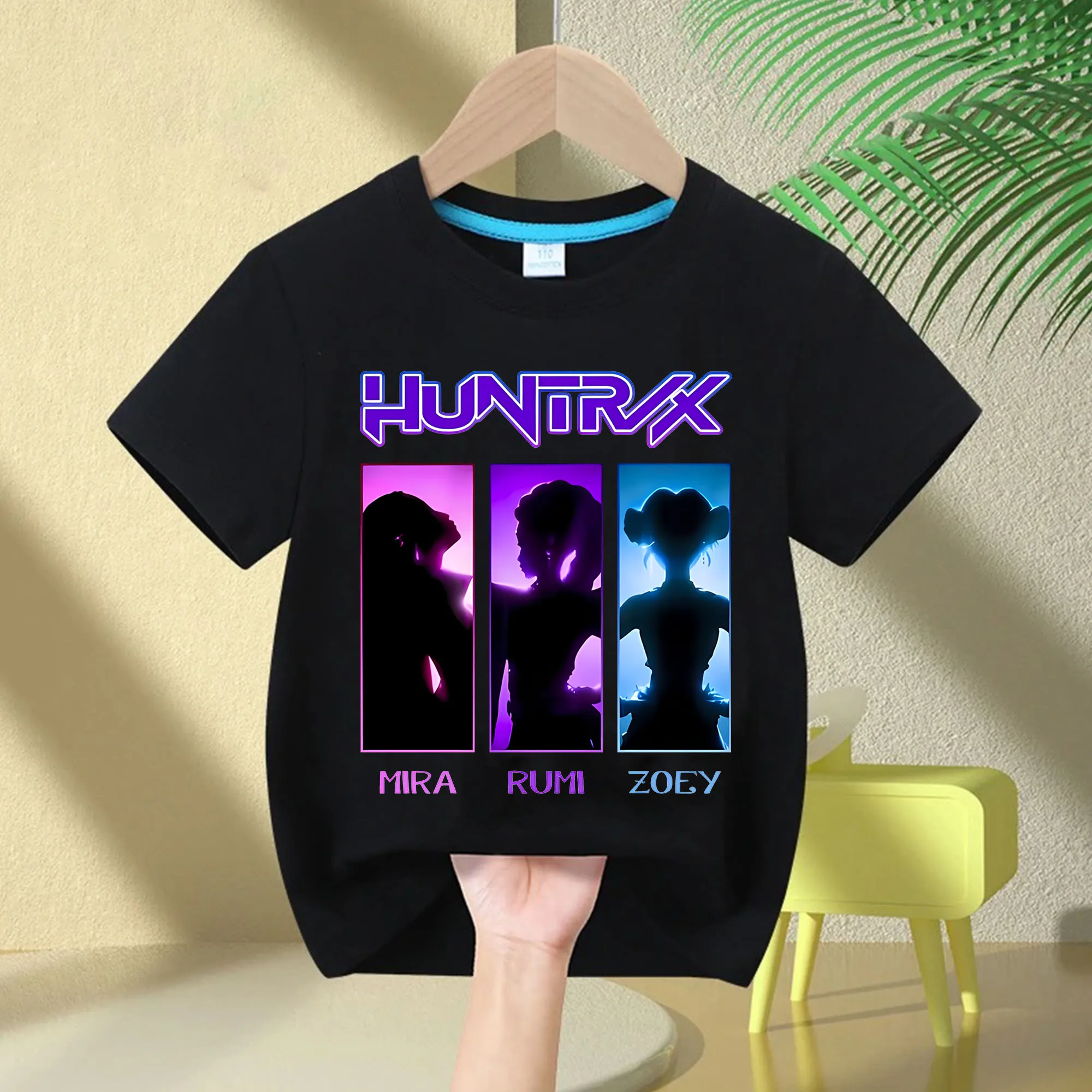 

Fashion Casual Kids Men Women T-shirt KPop Demon Hunters Cotton Tshirt Clothes Cool Girls Tee Top Funny Gift for Fans