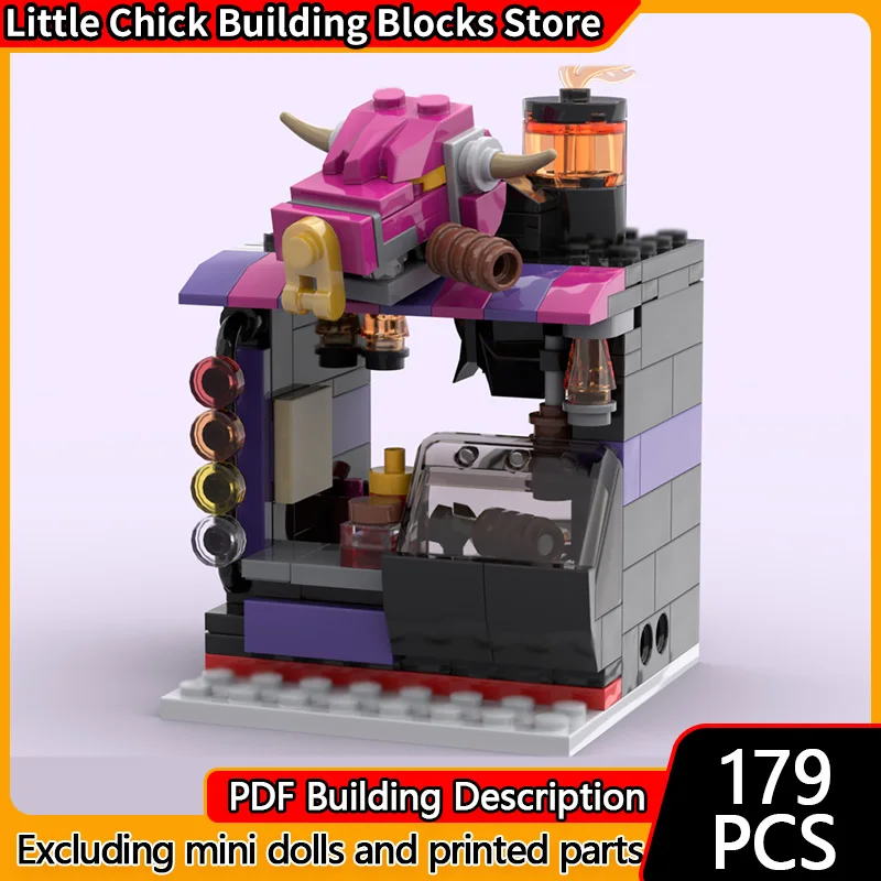 

City Street View Model MOC Building Bricks MK03 Demon Bull BBQ Modular Technology Gifts Holiday Assemble Children Toys Suit