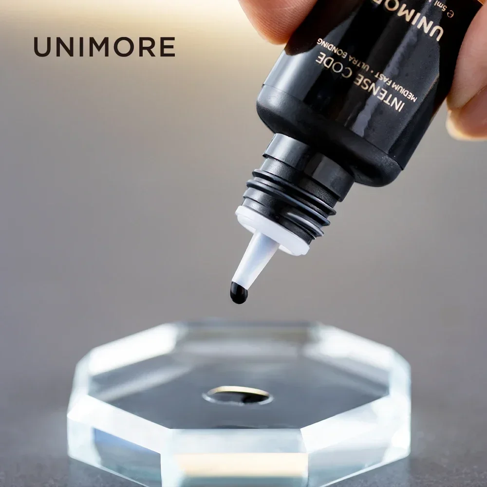 Unimore 2s Dry Adhesive Lash for Eyelash Extension Low Odor Lash Glue Professional Sensitive Glue Lash Extension Supplies