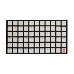 Taihao THT White Keycap Thins Low Profile Keycaps For Gaming Mechanical Keyboard Kailh Choc 1350 or MX Switch Light Through
