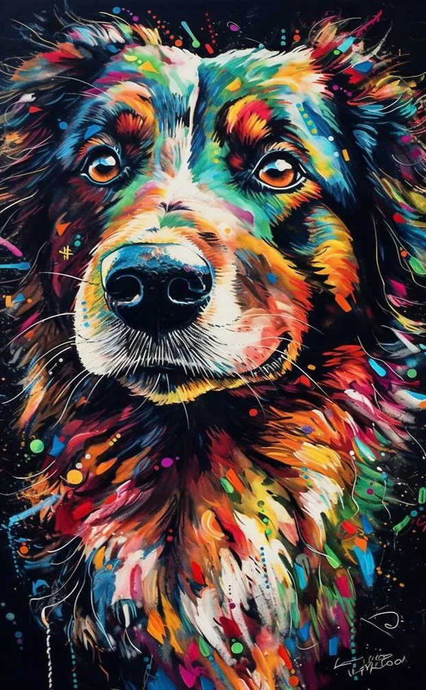 JMINE Div 5D Colorful Dog  Full Diamond Painting cross stitch kits art animal 3D paint by diamonds