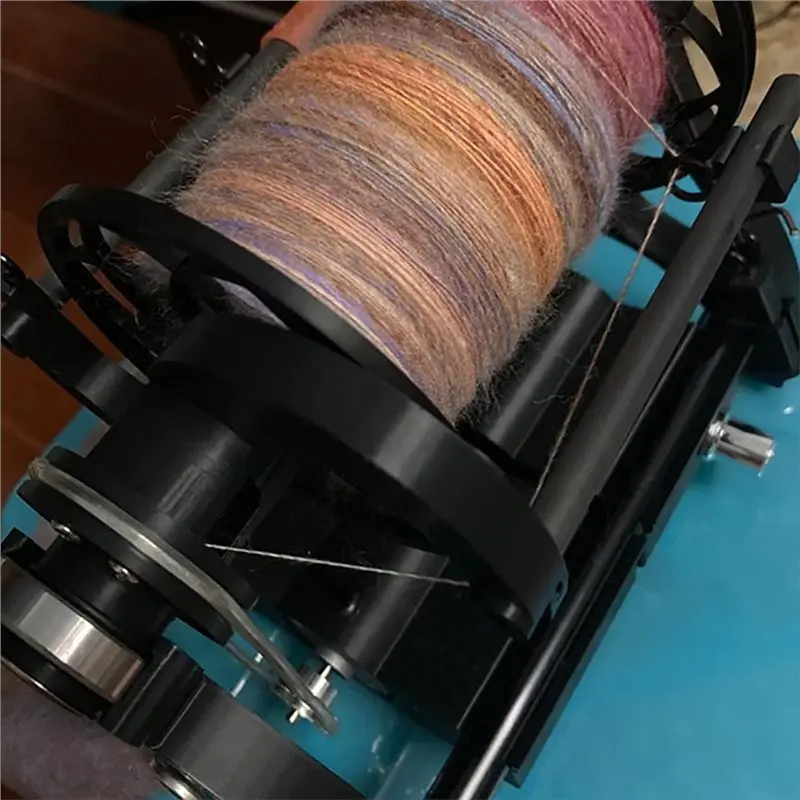 Happy New- Electric Mini Spinning Wheel Adjustable Speed 0-800 RPM Pet Fur To Yarn For Home DIY Use Transforms US Plug