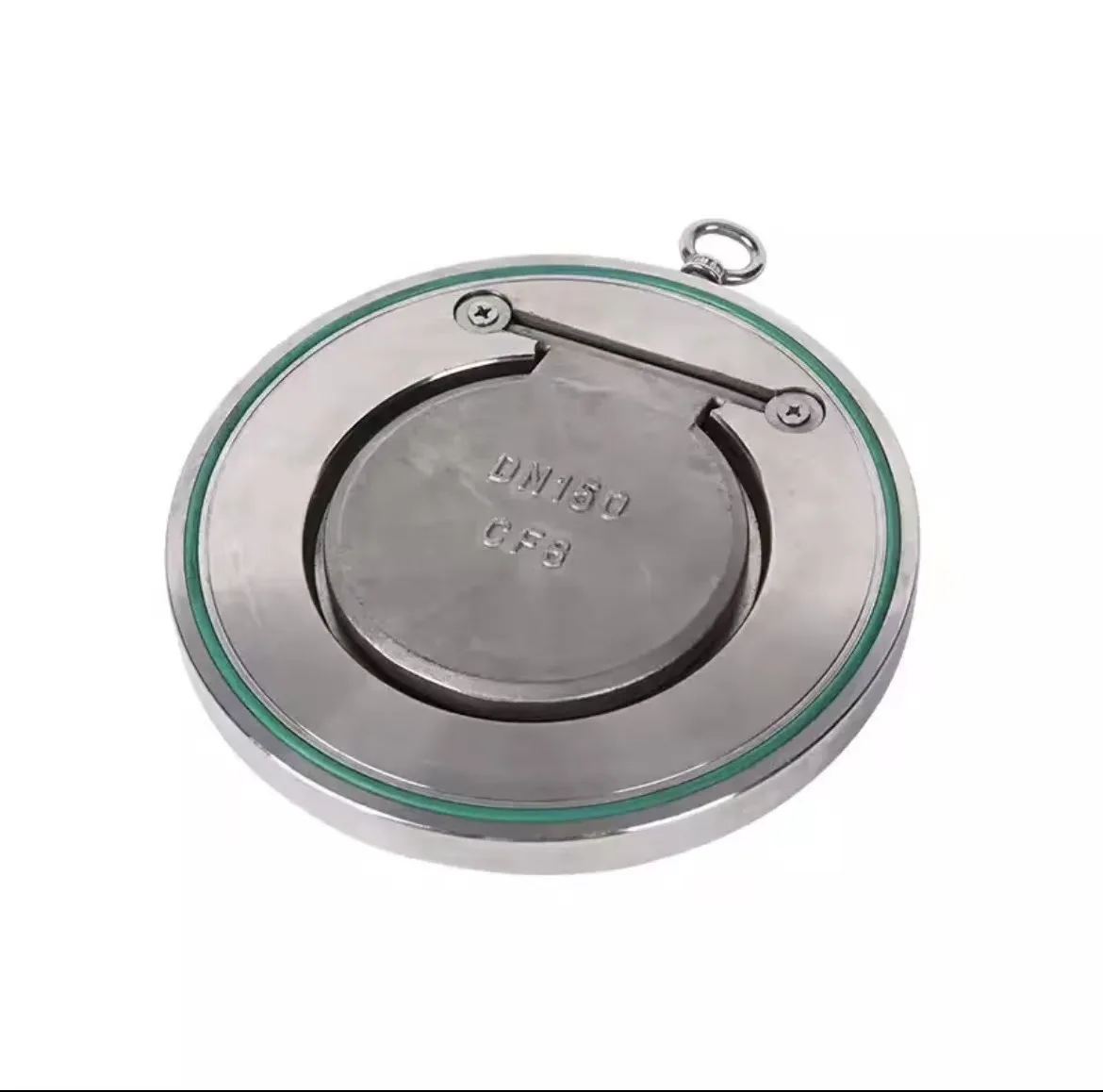 H74W 16P Stainless Steel CF8 CF8M Single Piece Manual Check Valve for Water General Use PTFE Sealing