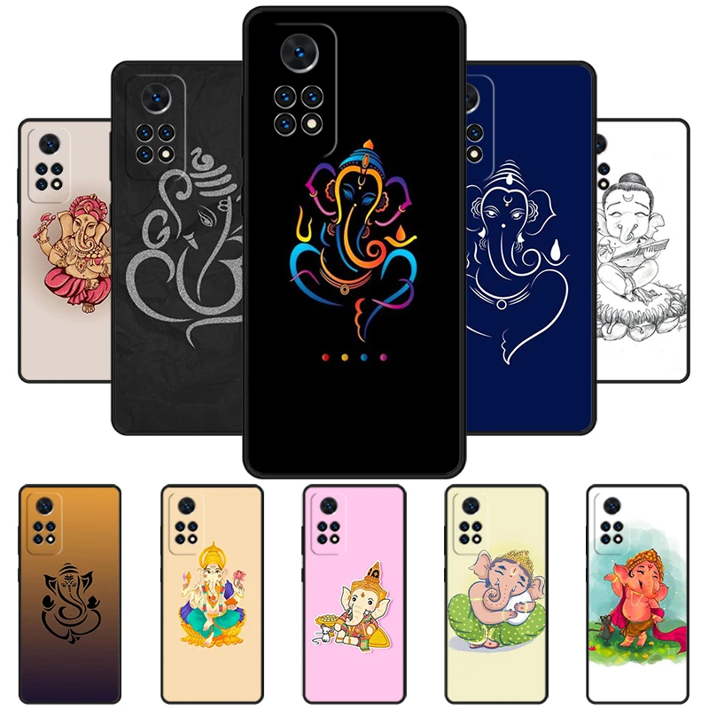 Ganesha Hindu God Elephant Phone Case For Redmi Note 11 EPro 11S 10T 9S Promax 8 Pro Xiaomi Mi 11 12X 12S Ultra Cover