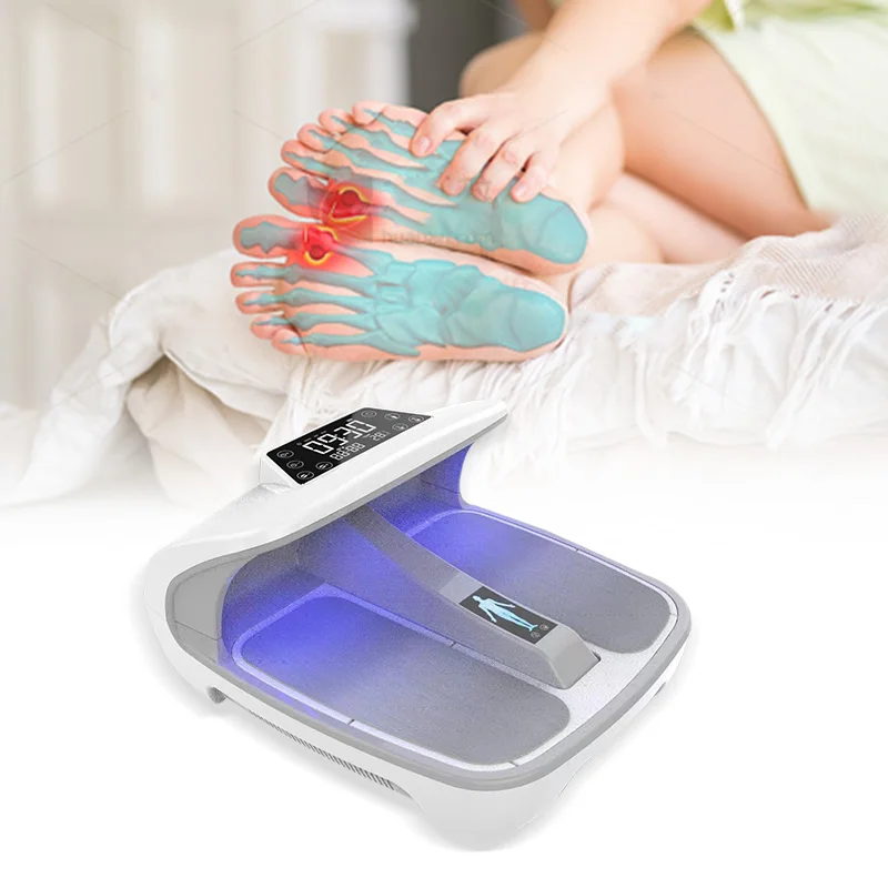 Graphene foot massager machine electromagnetic foot Health device Red blue light foot spa bath massager