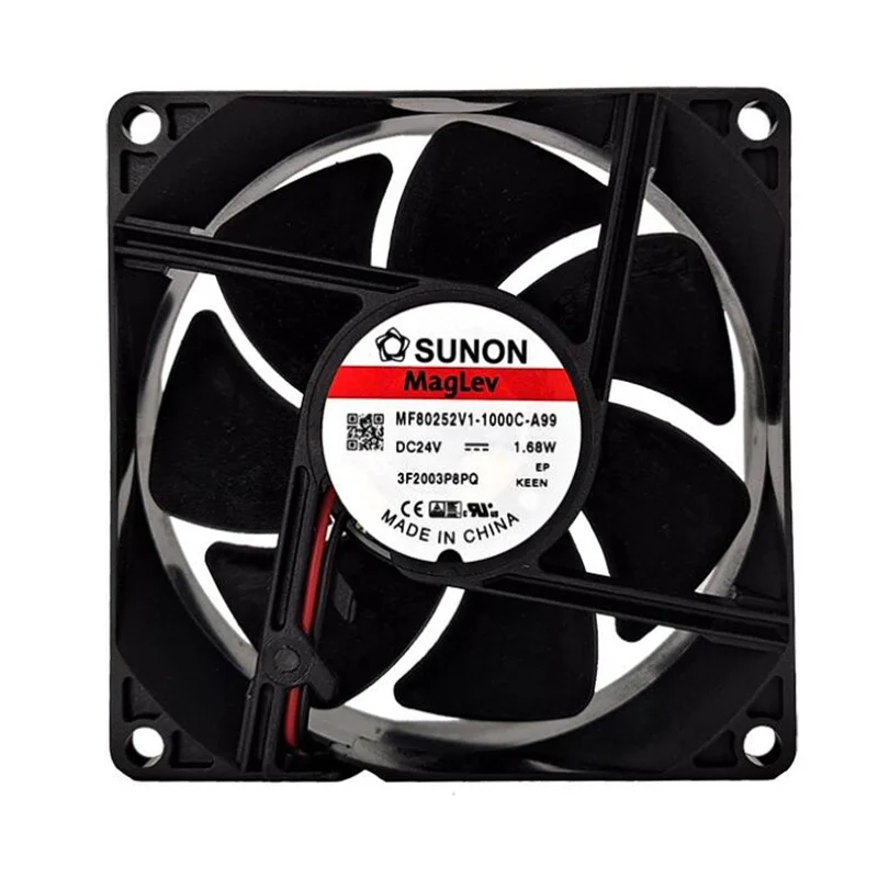 Original sunon mf80252v1-1000c-a99 8025 24v 1.68w two-wire inverter fan