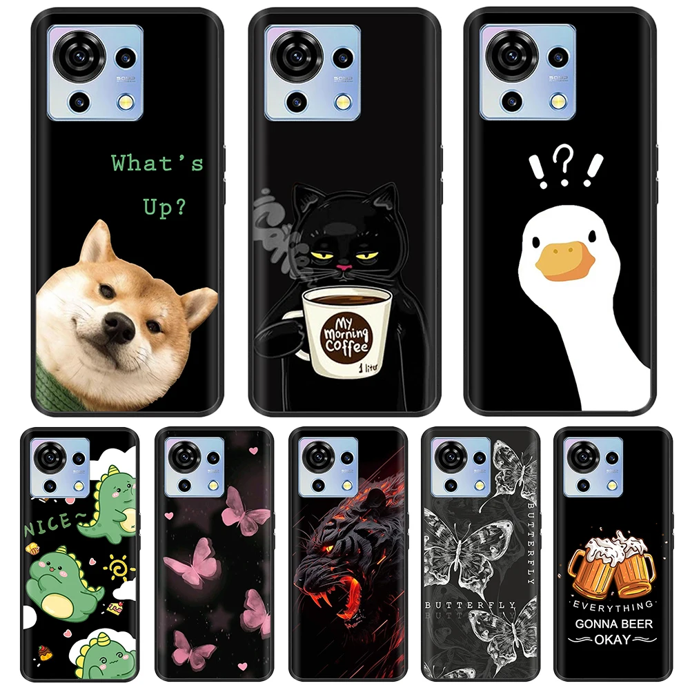 Para ZTE Blade V50 Vita funda pintada con mariposa funda de teléfono de silicona suave para ZTE Blade V50 Vita Fundas V50vita carcasa