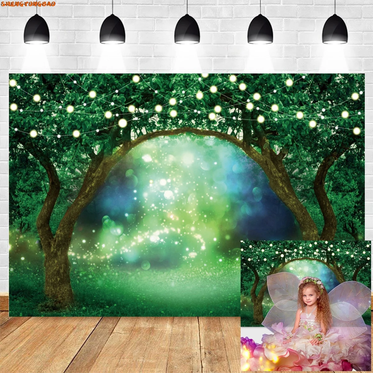 

Fairy Tale Enchanted Forest Backdrop Wonderland Dreamy Jungle Mushroom Baby Birthday Party Photography Background Photo Studio