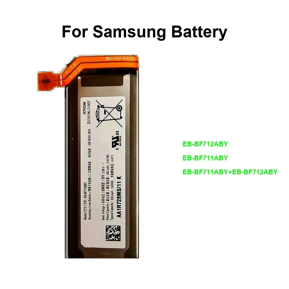 

EB-BF712ABY EB-BF711ABY EB-BF711ABY+EB-BF712ABY 903-2370Mah For Samsung Galaxy Z Flip 3 F7110 SM-F711b 5G Mobile Phone Battery