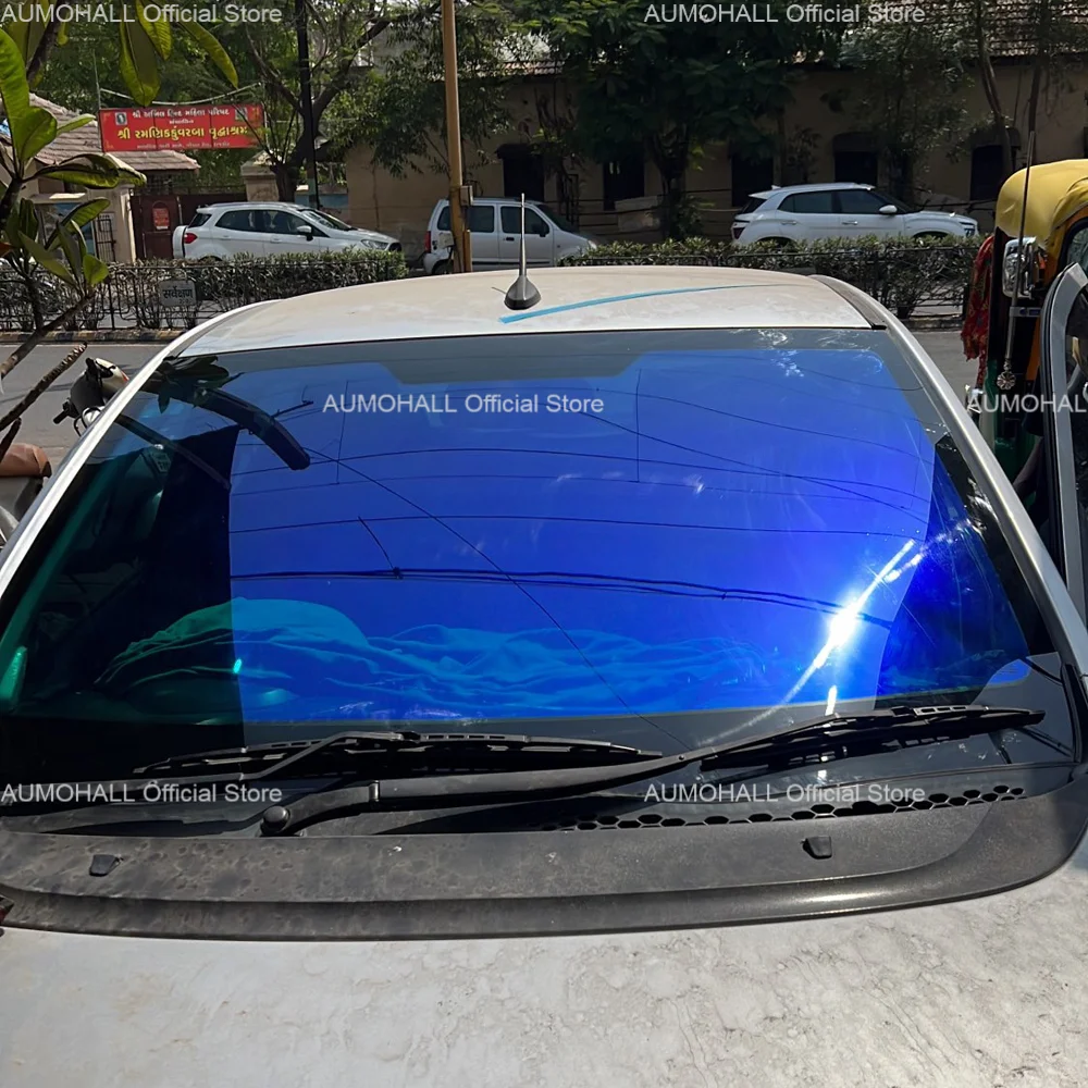 1.52M x 20M VLT 60% Deep Blue Solar Glass Film for Car Window Windshield Protection Tinting Foils Window Tints Wholesale