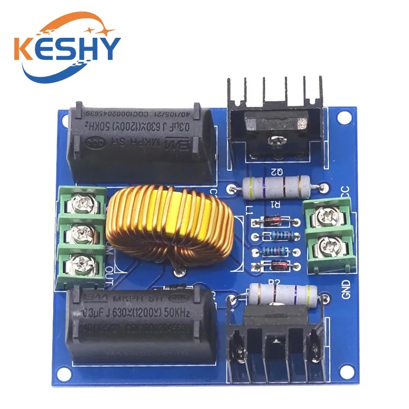ZVS DC 12-30V 30-50KHz Inductie Verwarming Driver Board Hoogspanning Generator Circuit PCB Inductie verwarming Board Module