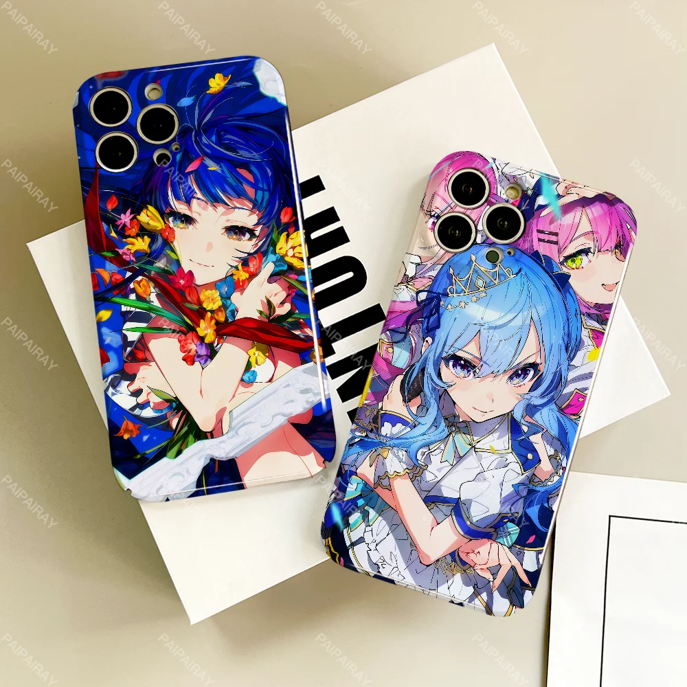 Colorful anime girl art M-Mika P-Pikazo phone case For Samsung S 24 25 23 22 Ultra Plus A 04E 5G HD Hard Cover Film Shell