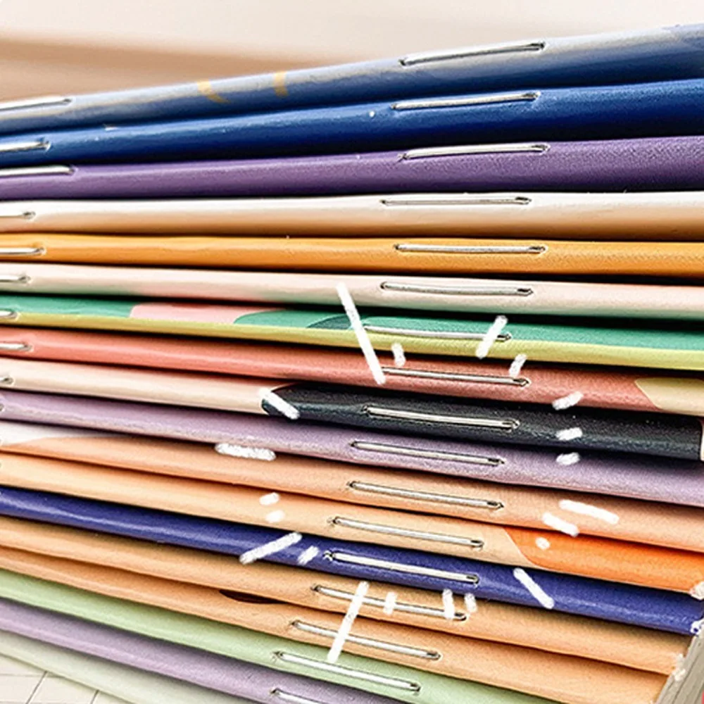 10pcs/pack Notebooks Kawaii Notebook Diary Lined Paper Mini Notepad Cartoon Small Cartoon NoteBook School Supplies