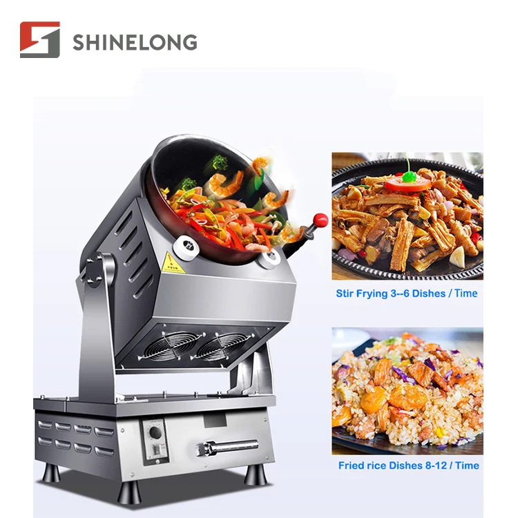 

Shinelong Rotating Smart Robot Cooker Wok Chef Automatic Cooking Machine Restaurant Fried Rice Machine Intelligent Cooking Robot