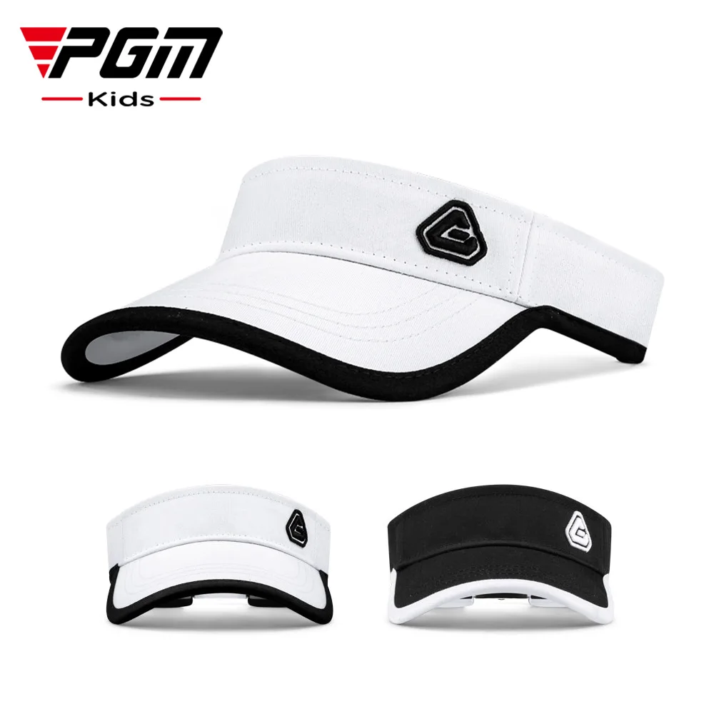 

PGM Golf No Top Hat Kids Shade Cap Without Top Summer Outdoor Sunscreen Ball Hat Breathable MZ034