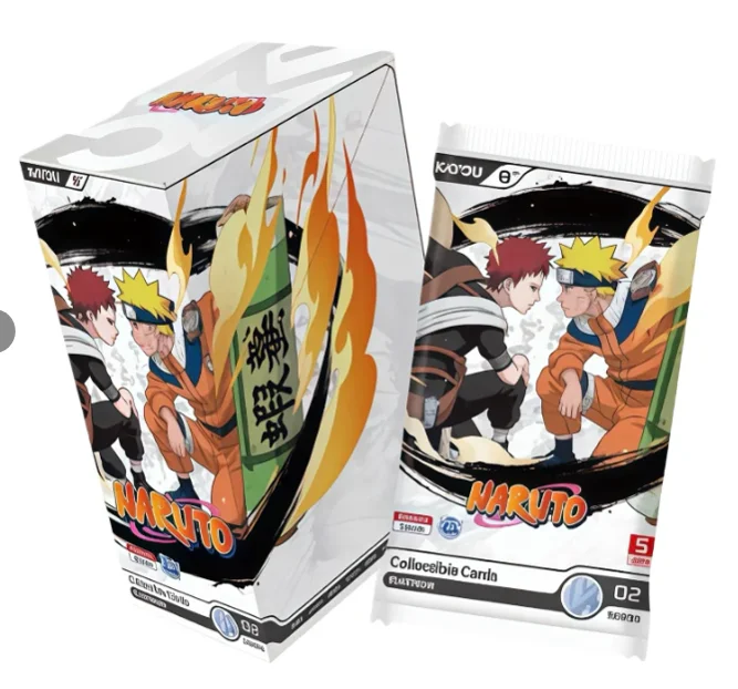 KAYOU Genuine Naruto New T2W8 T4W6 English Version Anime Card Box