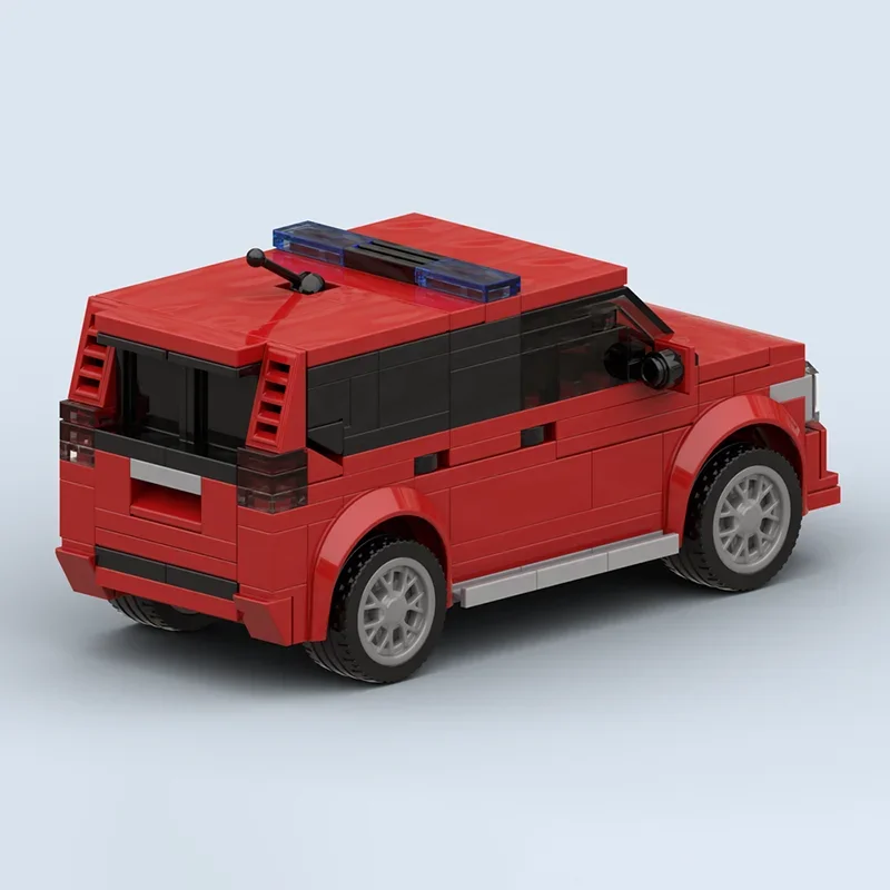 Moc Building Blocks Dutch Fire Chief Car Technology Modular Bricks Model Toys