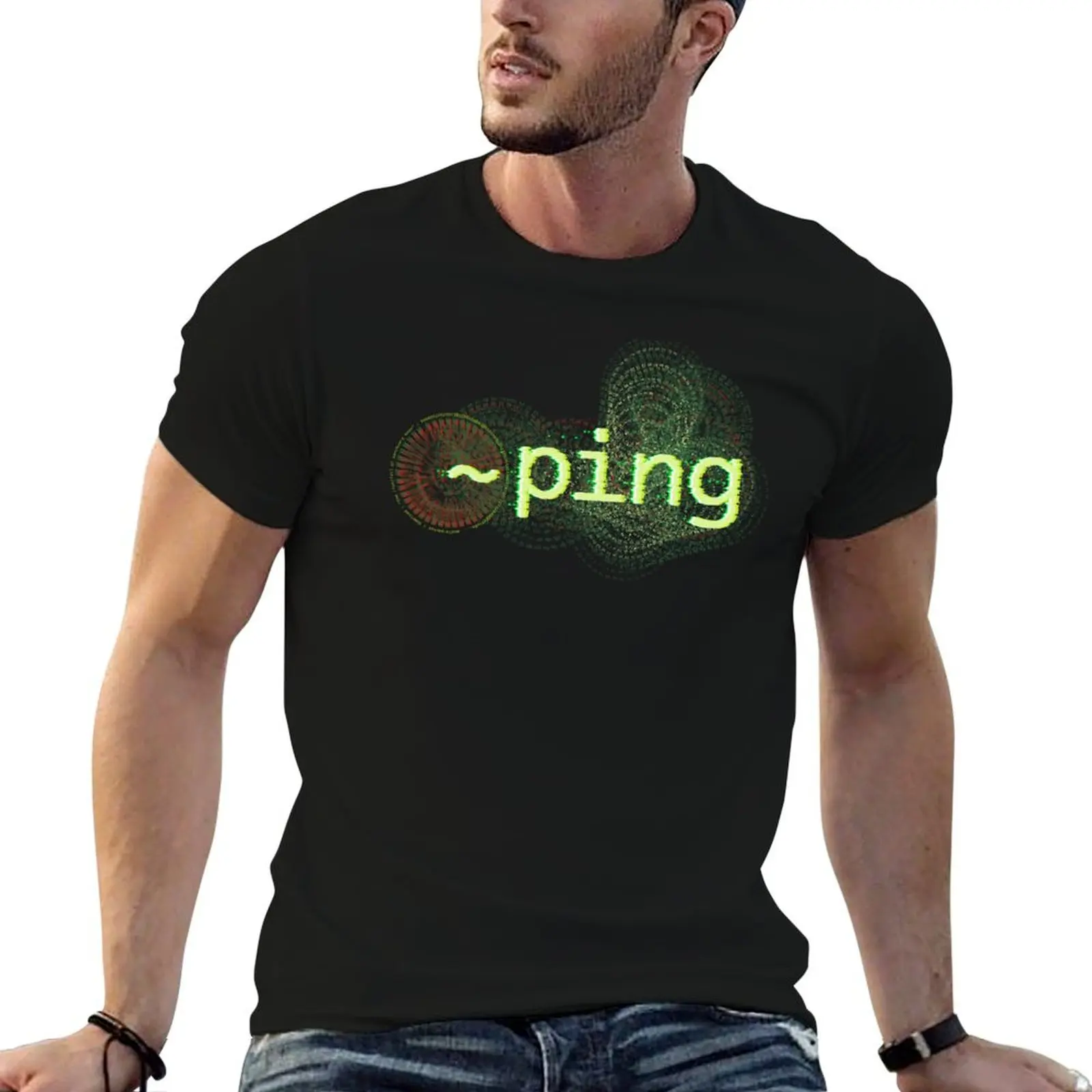 ping T-Shirt Sports Casual Short Sleeve Cotton Tee