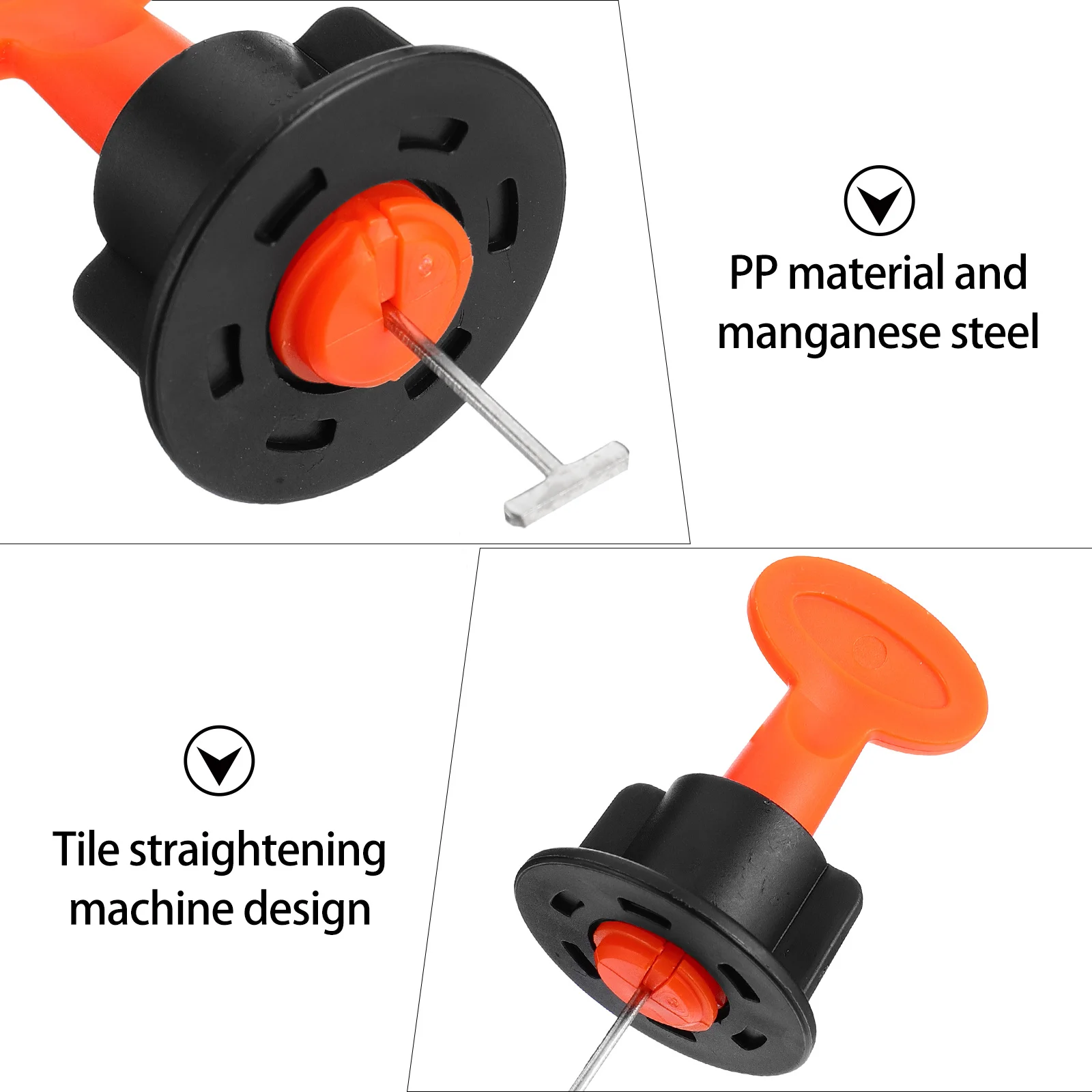 

51Pcs DIY Tile Leveling System Kit Adjustable Wrench Design Prevent Movement Improve Installation Speed Tile Leveling System