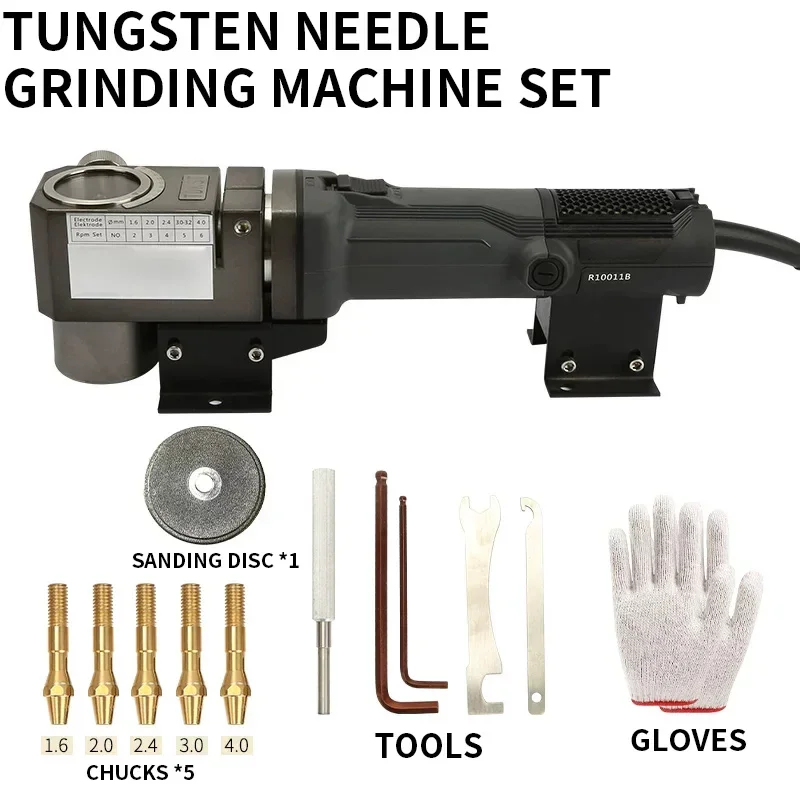 Tungsten Electrode Sharpening Machine for TIG Welding, Tungsten Electrode Grinding Machine, Adjustable Handheld Grinder