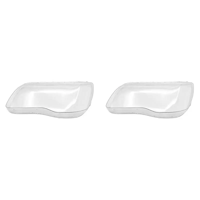 2X Left Front Headlight Shell Lamp Shade Headlight Lens Transparent Headlight Cover For 2011-2021