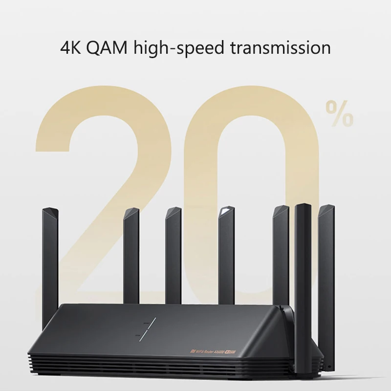 샤오미 AIoT 라우터, 듀얼 밴드 지지대 OFDMA 메시 네트워크, 6 와이파이 외부 신호 증폭기, 6 6000Mbps, AX6000