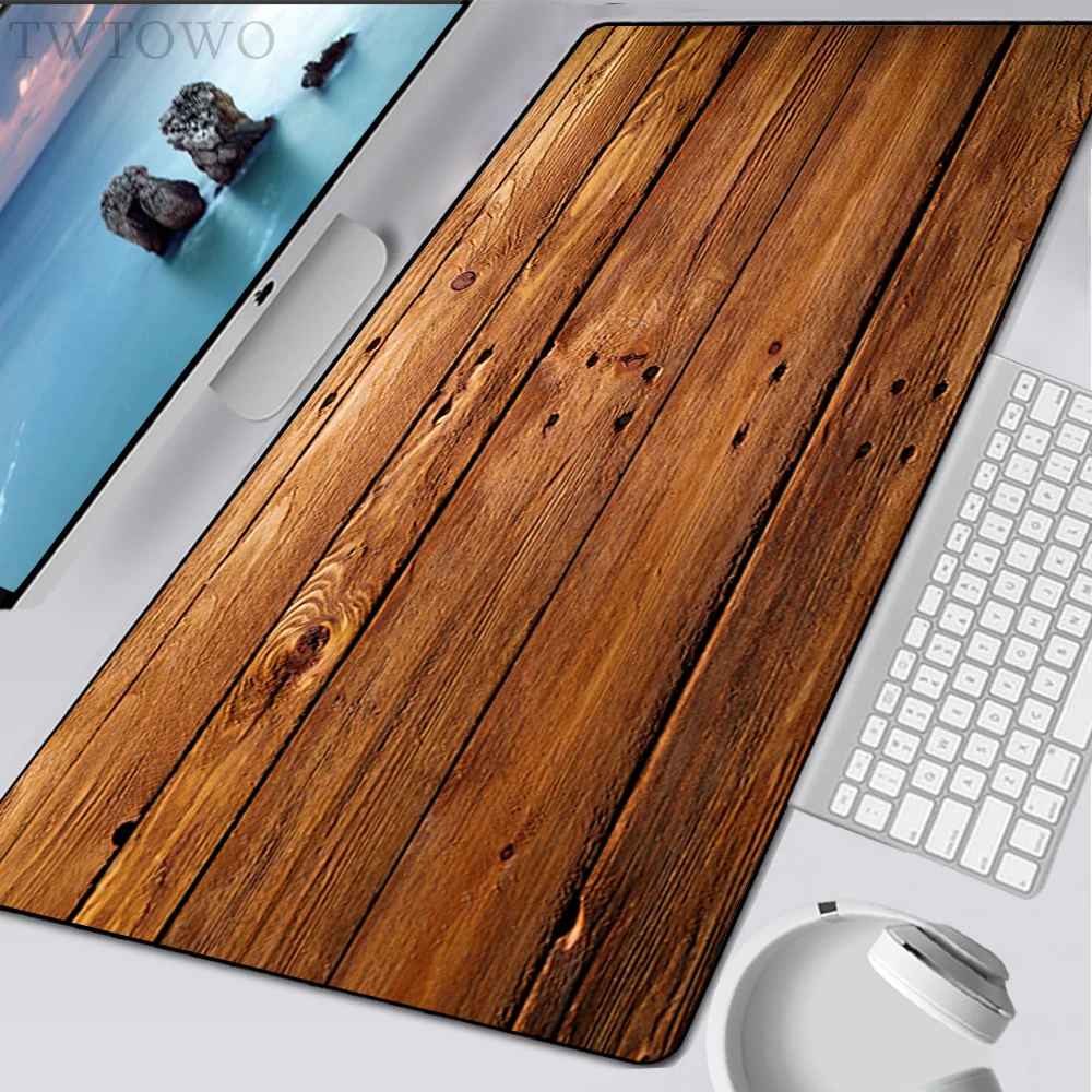 

Wood Grain Textures Mouse Pad Gamer New Computer Custom Mouse Mat keyboard pad Gamer Carpet Office Anti-slip Mice Pad