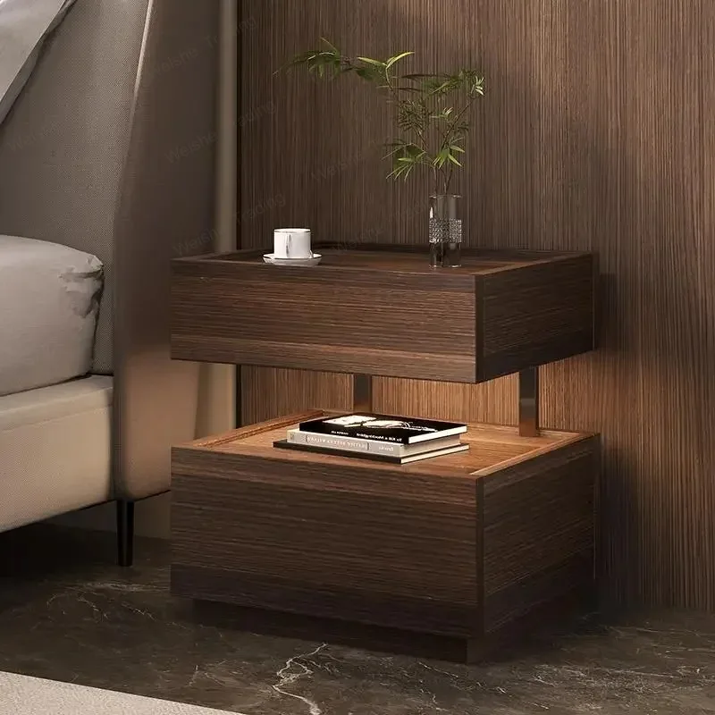 

Simple European Bedside Table Classic Storage Luxury Trendy Night Table Modern Premium Comodini Camera Letto Bedroom Furnitures