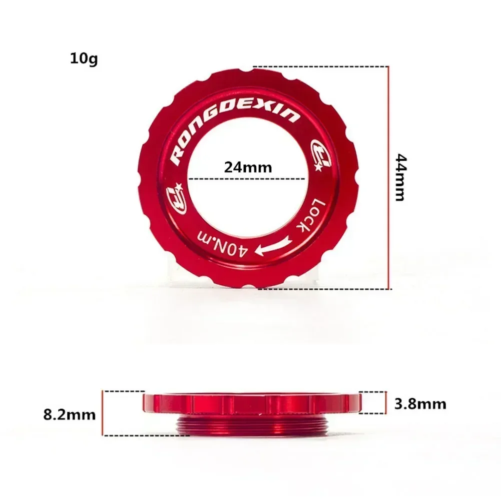 Frein à disque de moyeu de vélo haut de gamme, grotte de vélo VTT, conversion de rotor à verrouillage central, alliage d'aluminium sans déformation, processus CNC complet