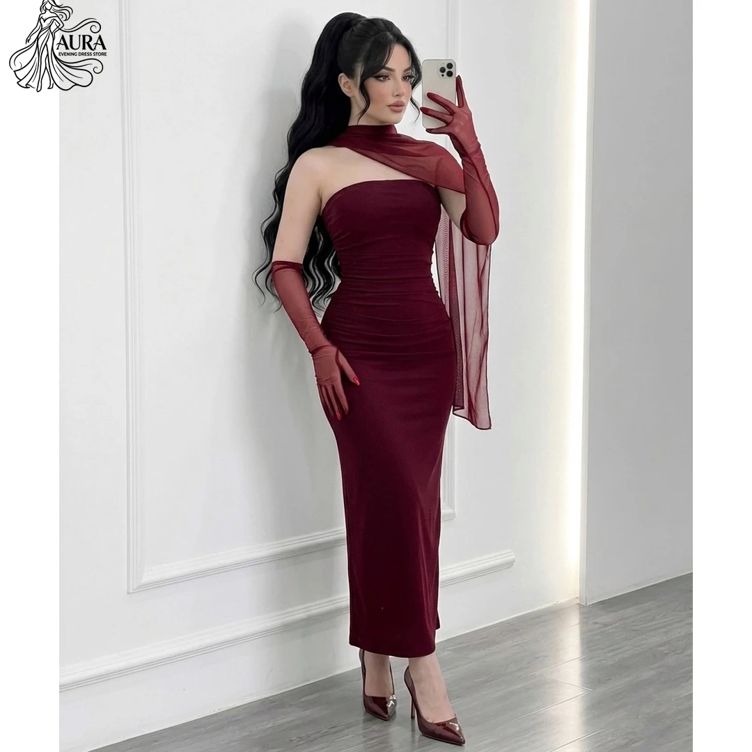 

Aura Women's Prom Dress 2026 Lapel A Word Reception Dresses for Weddings Custom Made Korean Popular Dress Satin Elegant Gown