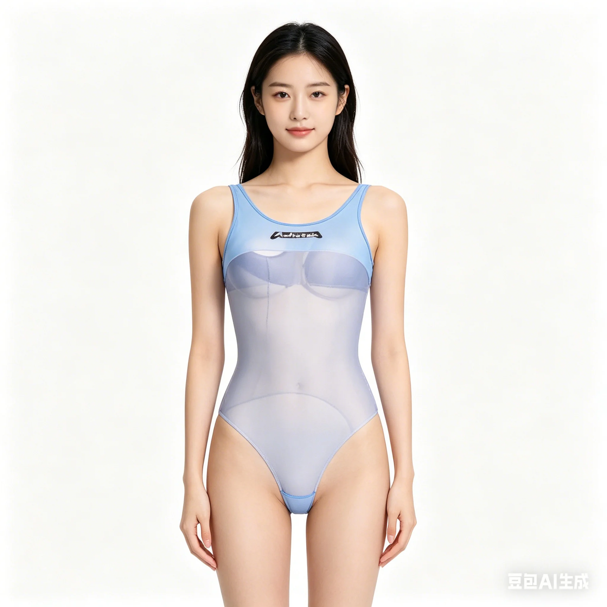 Damen Sexy Schwarzer Transparenter Mesh-Badeanzug mit Ausschnitten, Einteiliger Badeanzug, Sommer-Strandmode, Rückenfreier Monokini, Durchsichtig – Detail 12
