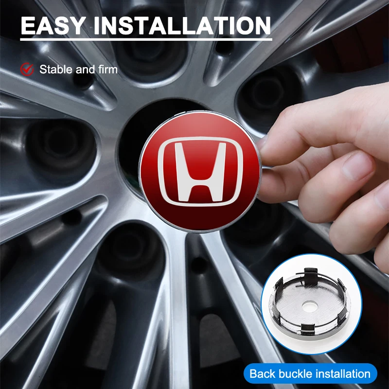 لهوندا و BMW M3 M4 M5 M6 F20 F30 G20 F31 F34 F10 G30 【 4 قطعة 】غطاء محور عجلة السيارة غطاء حافة الإطارات اكسسوارات الديكور #6