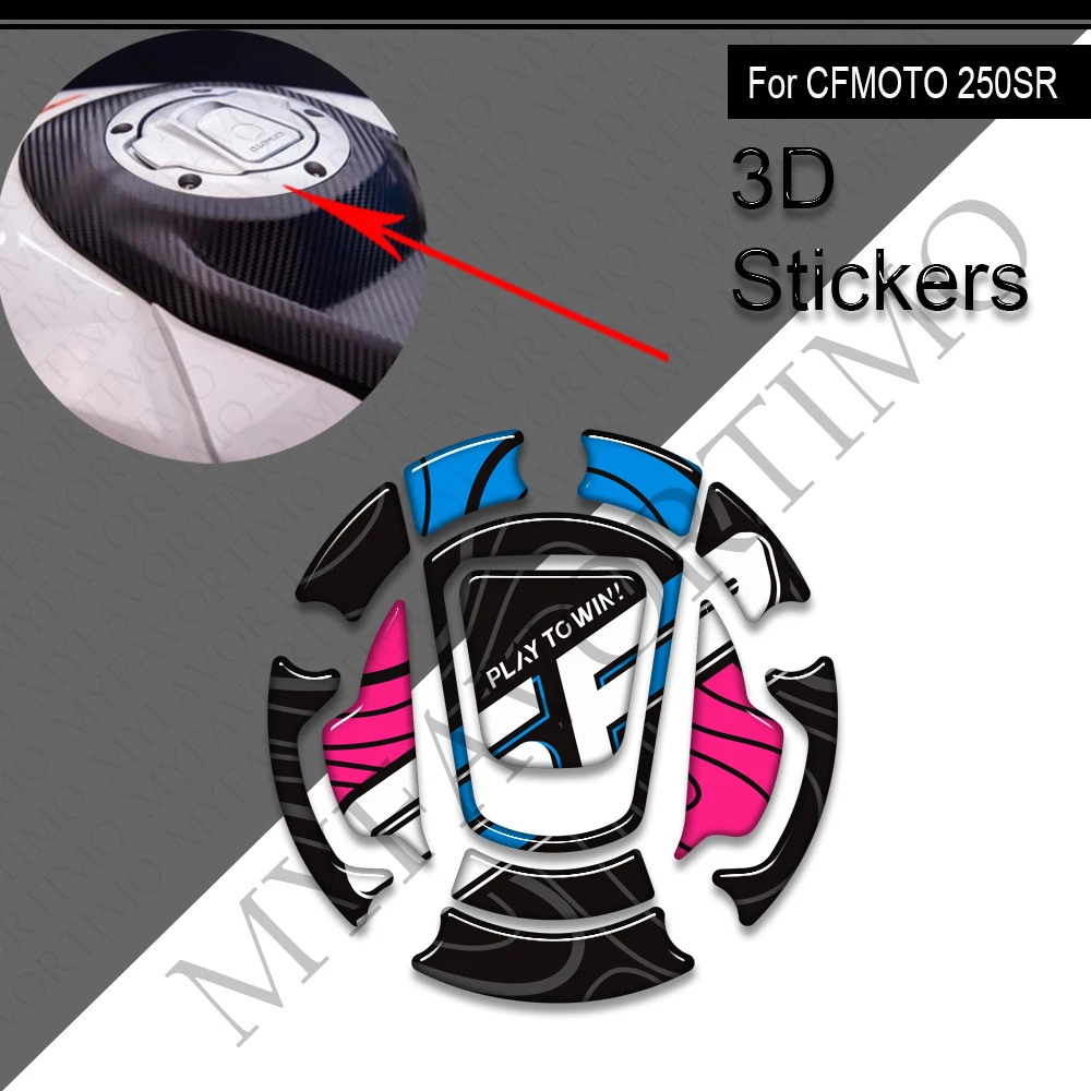 

Накладка на топливный бак мотоцикла, боковые ручки для CFMOTO CF 250SR 250 SR, защита колена для газа и масла, наклейки, наклейки