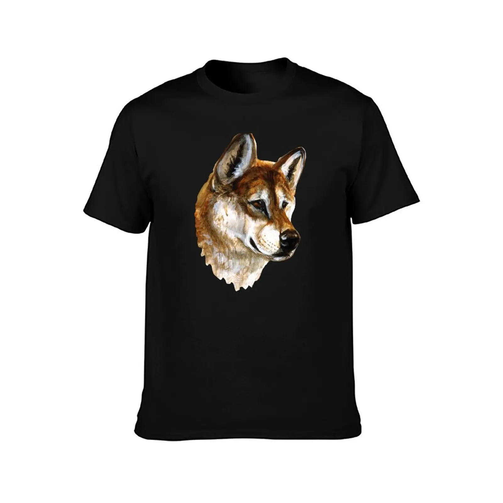 Totem Australian dingo T-Shirt Basic Crew Neck Short Sleeve Top