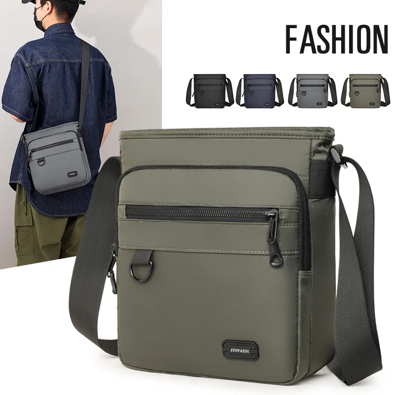 

Мужская повседневная сумка через плечо, маленькая сумка через плечо на молнии, деловой рюкзак, большая вместительная сумка-мессенджер, ручная сумка для телефона
