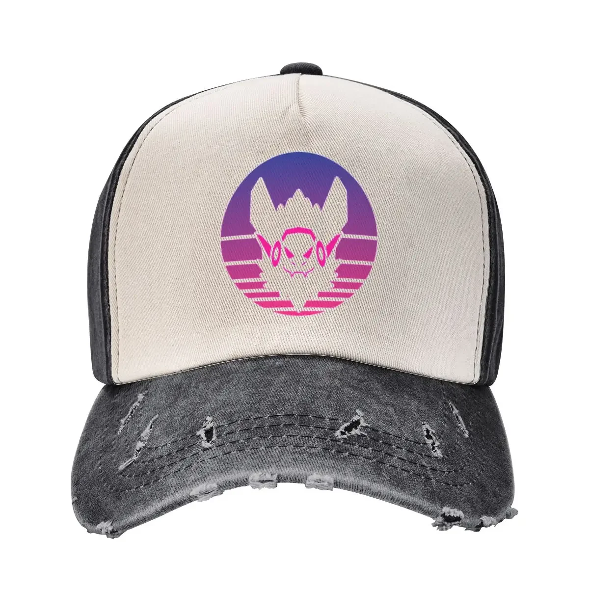 Synthwave Protogen Sunset Baseball Cap Brand Man cap Snap Back Hat Woman Men's