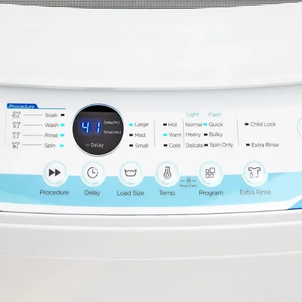 COMFEE’ Washing Machine 2.0 Cu.ft LED Portable Washing Machine and Washer Lavadora Portátil Compact Laundry, 6 Modes