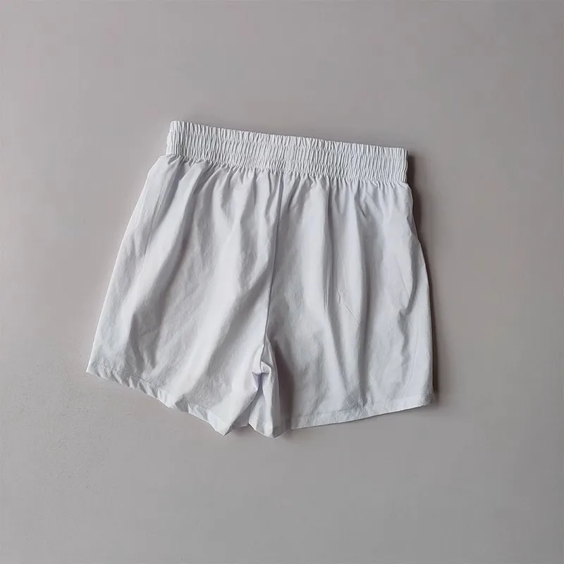 Sommer Damen High-Waist Lauf- und Yoga-Shorts, 2-in-1 Freizeit-Kurzhose, Radfahrer-Shorts, Sport-Shorts – Detail 6