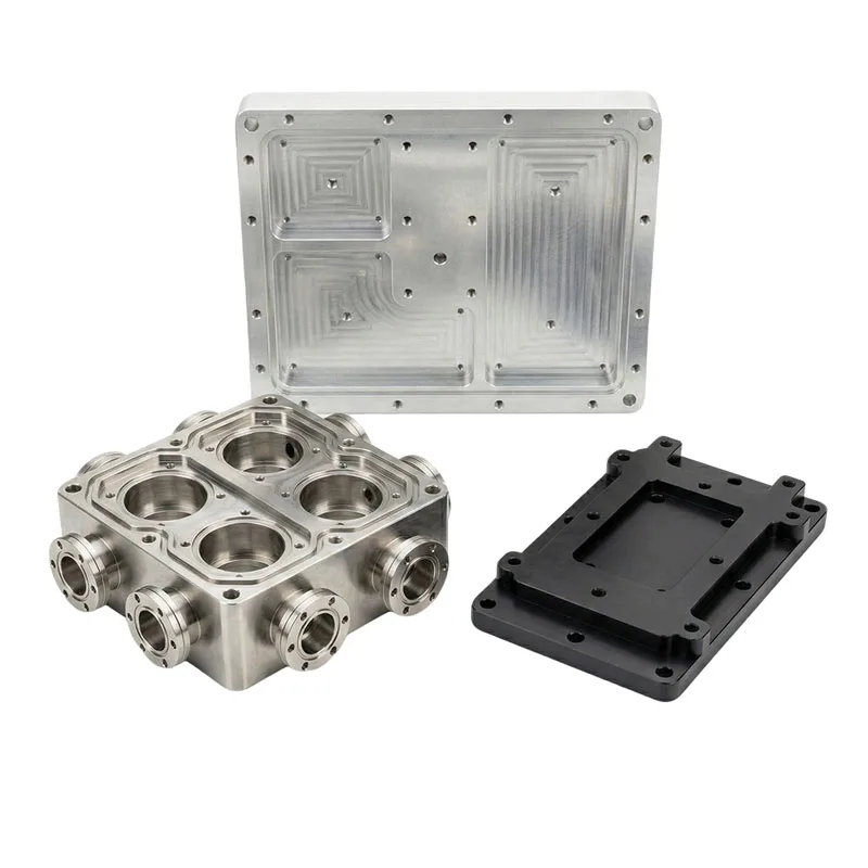 Custom CNC Machined Semiconductor Thermal Components | Stainless Steel Fluid Manifolds Aluminum Cold Plates Enclosures