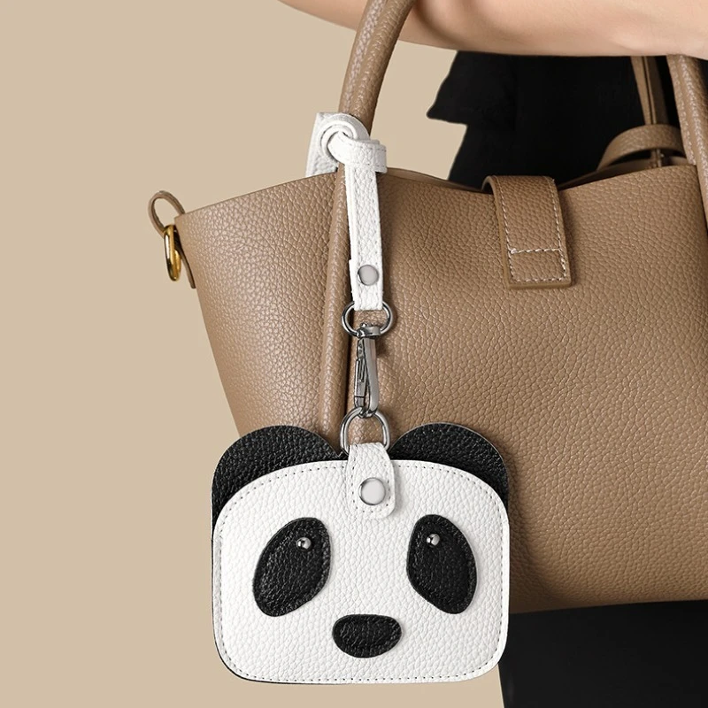Portamonete in pelle Pu Nuovo simpatico panda Porta carte d'identità di credito Mini portamonete per donna Porta carte per studenti di piccola moda