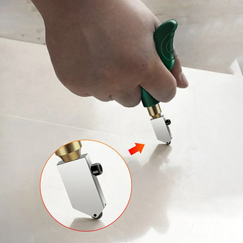 التخصص بلاط القاطع مقبض بلاستيكي كربيد رئيس الزجاج قطع فتاحة يخدش سكين عدة لتجديد المنزل لتقوم بها بنفسك أدوات القطع
