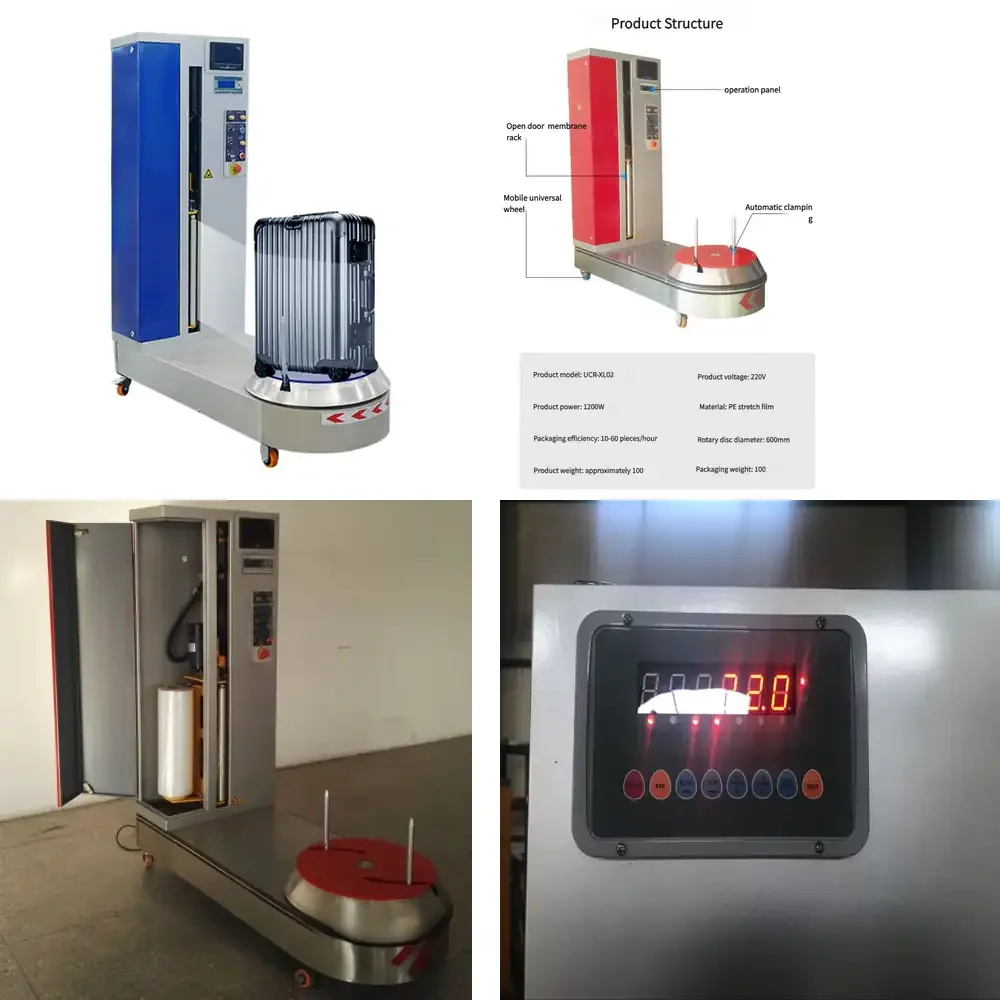 Máquina para Envolver Equipaje de Aeropuerto, para Maletas y Bolsas, Máquina de Embalaje con Film Estirable, Precio